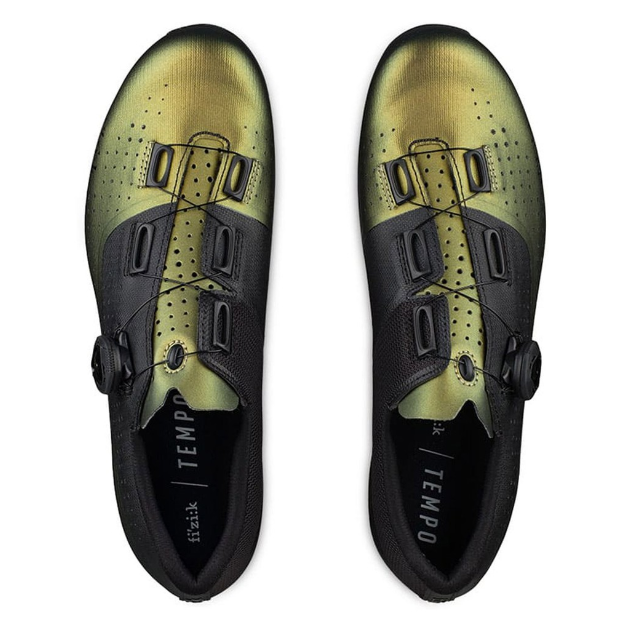 FIZIK TEMPO R4 OVERCURVE WIDE SHOE GREEN BLACK