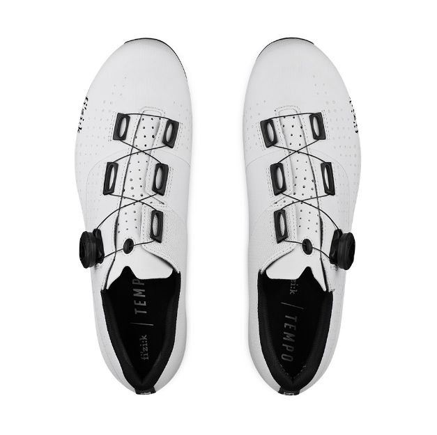 FIZIK TEMPO OVERCURVE R4 WIDE SHOE WHITE BLACK