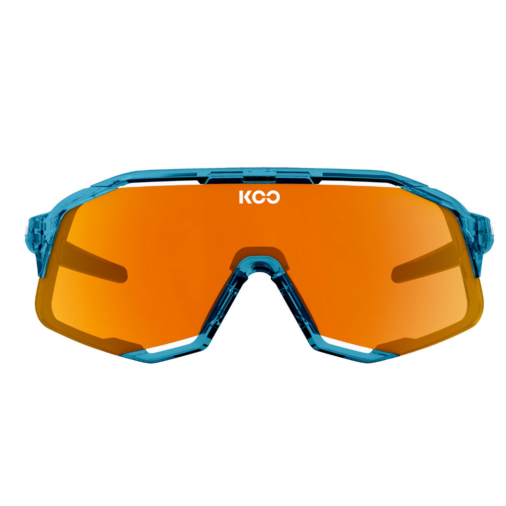 KOO Demos Sunglasses - Teal Blue Glass / Orange