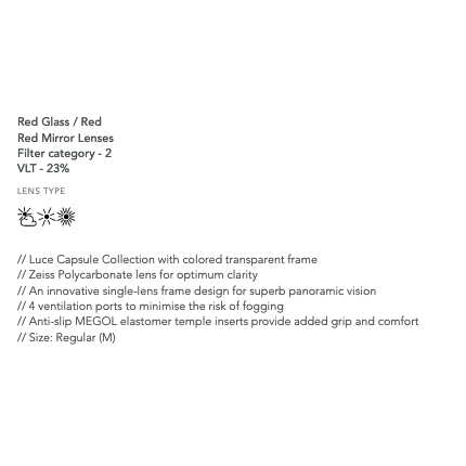 KOO Demos Sunglasses - Red Glass / Red