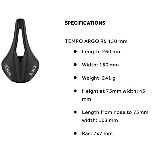 Fizik Saddle Tempo Argo R5