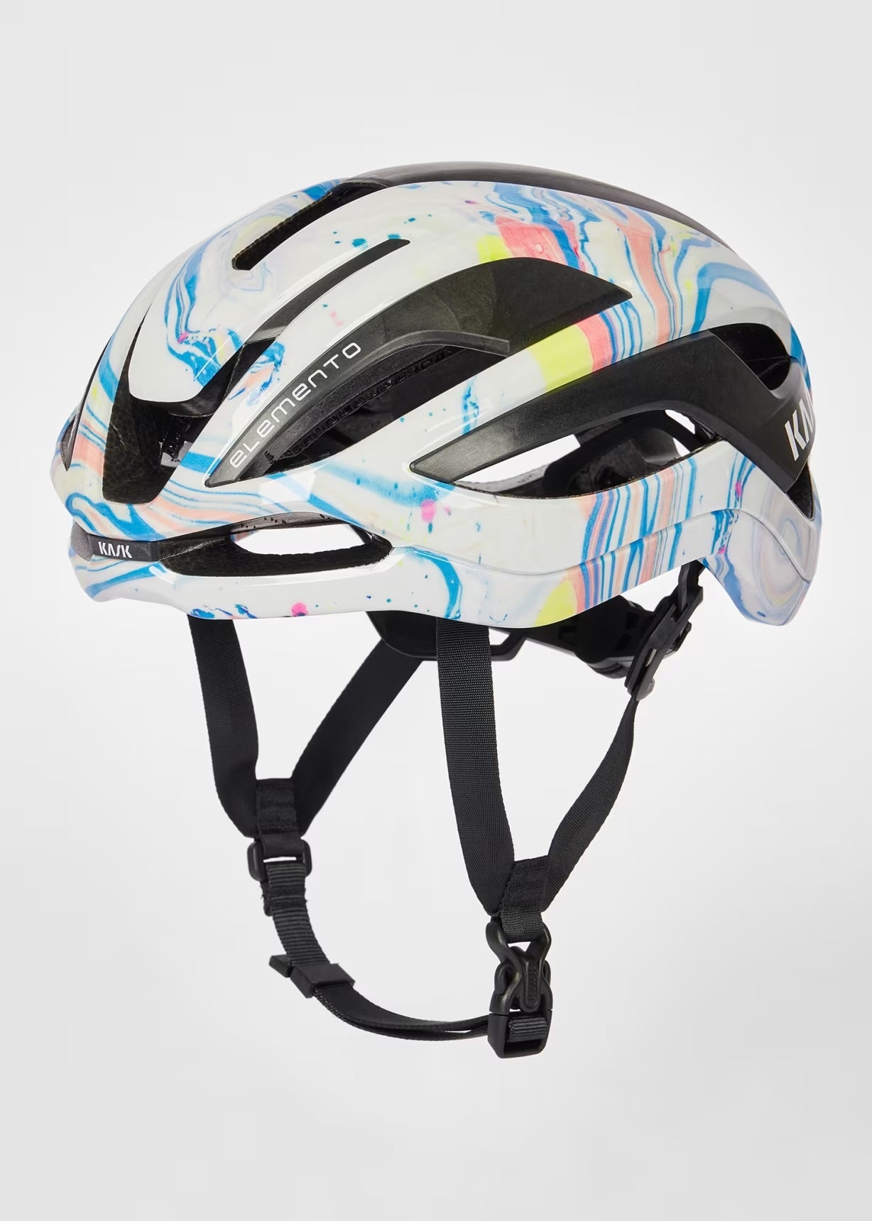Paul Smith + Kask White 'Marble Inks' Elemento Cycling Helmet (PRE-ORDER)