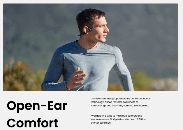 SHOKZ OPENRUN Bone Conduction Open-Ear Endurance Headphones