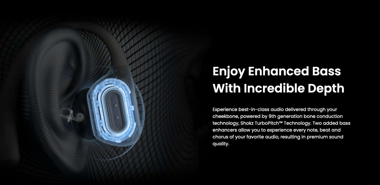 SHOKZ OPENRUN PRO PREMIUM BONE CONDUCTION OPEN-EAR SPORT HEADPHONES