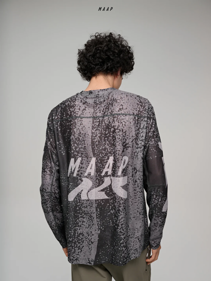 MAAP Alt_Road Mesh LS Tee Silver/Black
