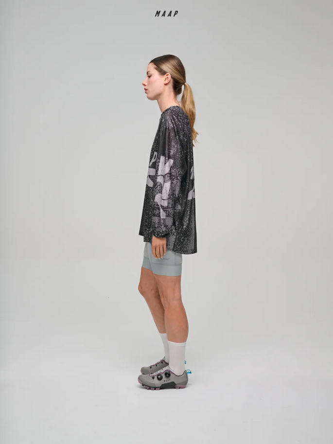 MAAP Alt_Road Mesh LS Tee Silver/Black