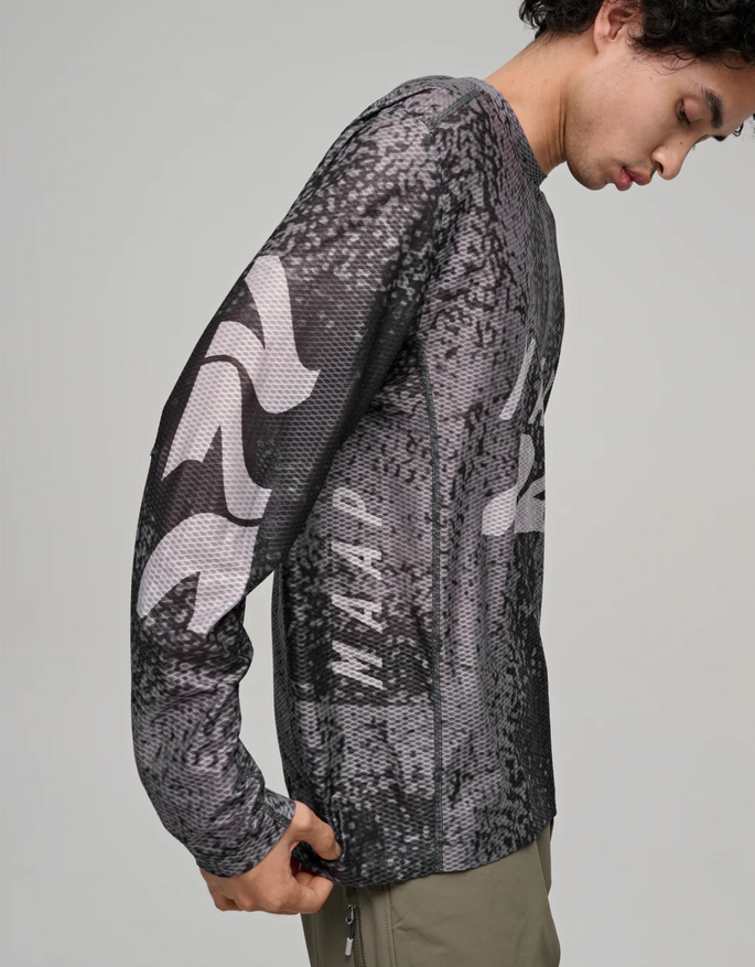 MAAP Alt_Road Mesh LS Tee Silver/Black