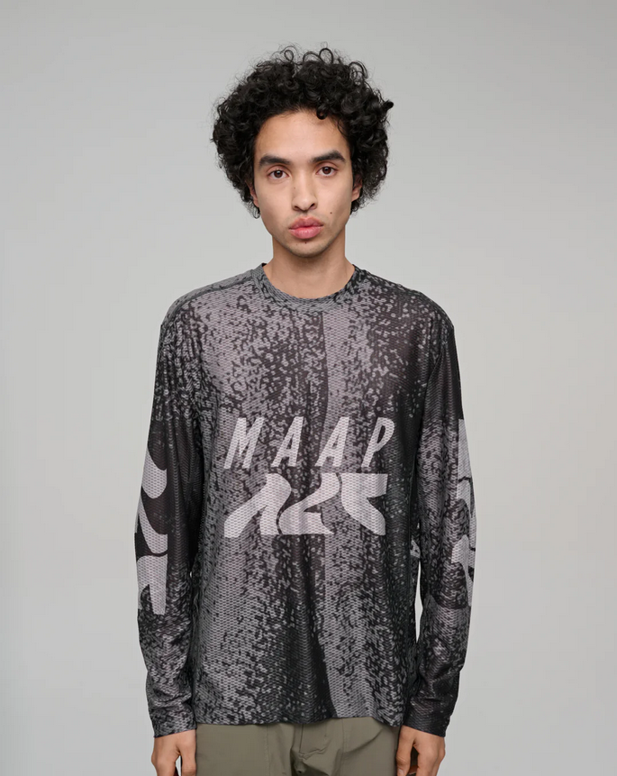 MAAP Alt_Road Mesh LS Tee Silver/Black