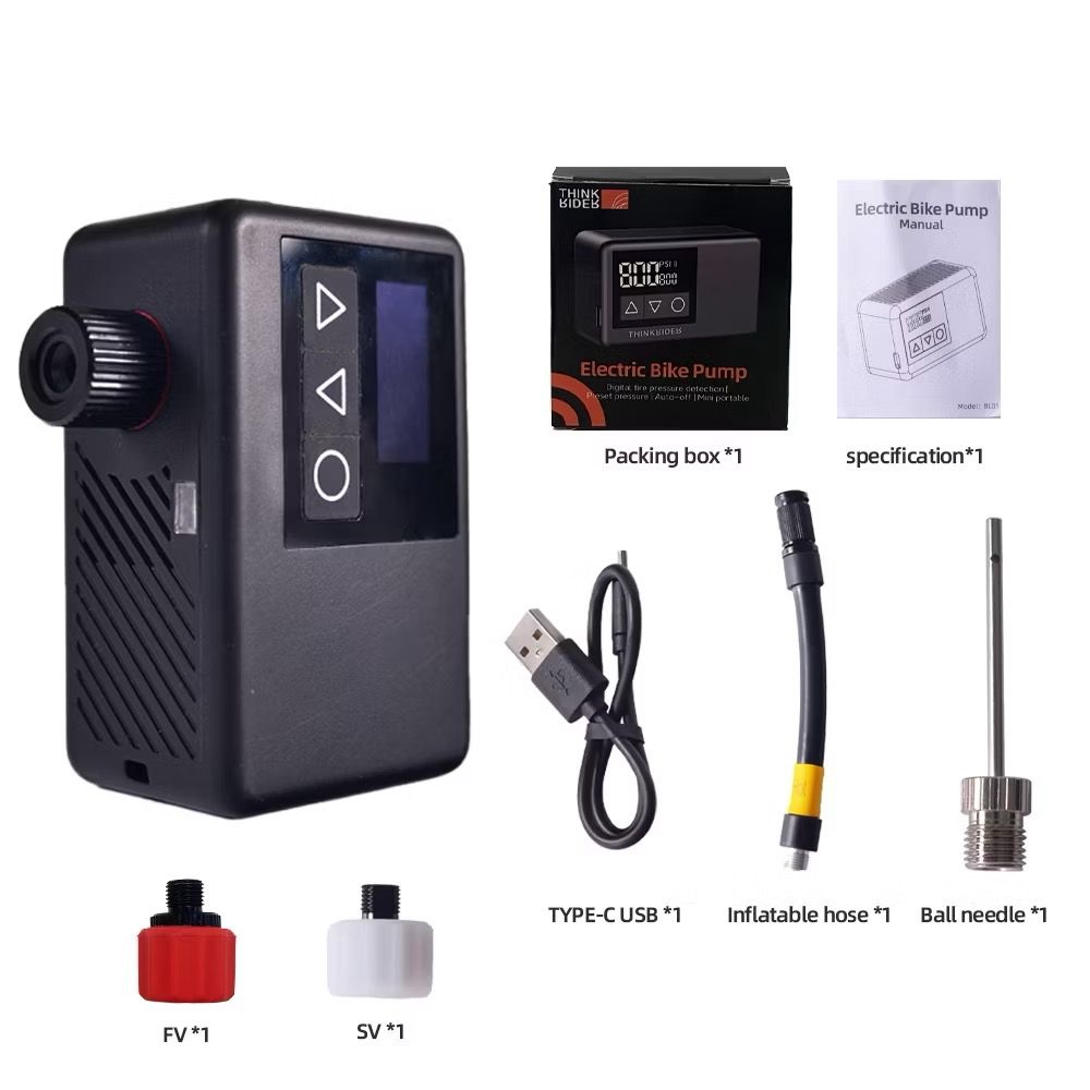 ThinkRider Bicycle pump Mini electric pump 120PSI