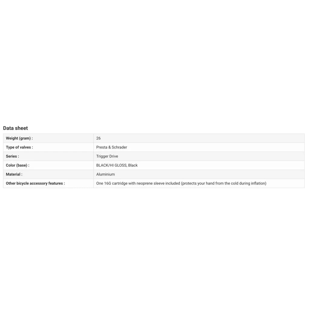 Lezyne Trigger Drive CO2 - Black