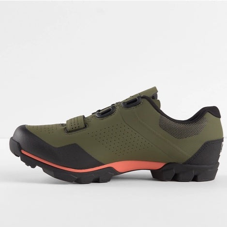 Bontrager Foray Mountain Bike Shoe Olive Grey/Radioactive Orange