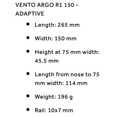 FIZIK VENTO ARGO R1 ADAPTIVE SADDLE