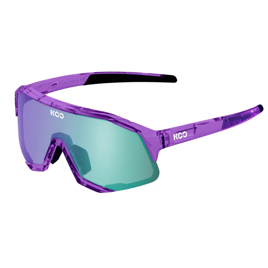 KOO Demos Sunglasses - Violet Glass / Green