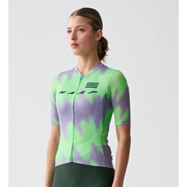 MAAP Women's LPW Pro Air Jersey 2.0 Purple Ash/Aqua Green