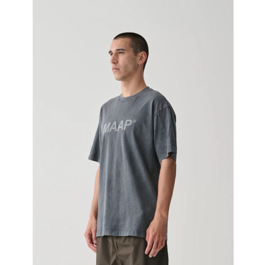 MAAP Essentials Text Tee Acid Black