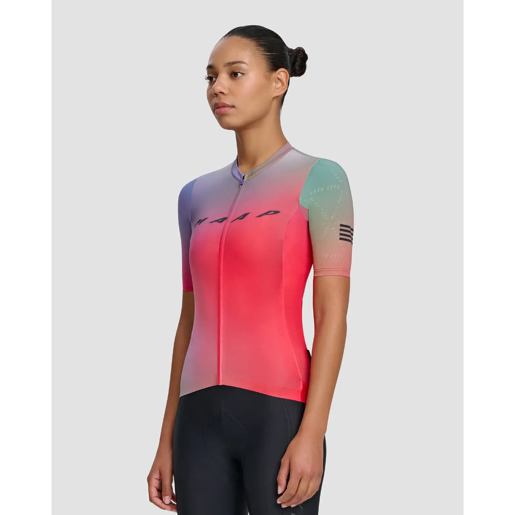 MAAP Women's Blurred Out Pro Hex Jersey 2.0 Red Mix