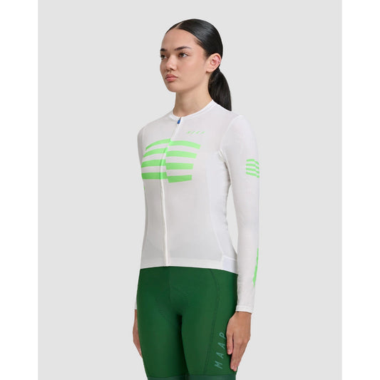 MAAP Women's Sphere Pro Hex LS Jersey 2.0 White