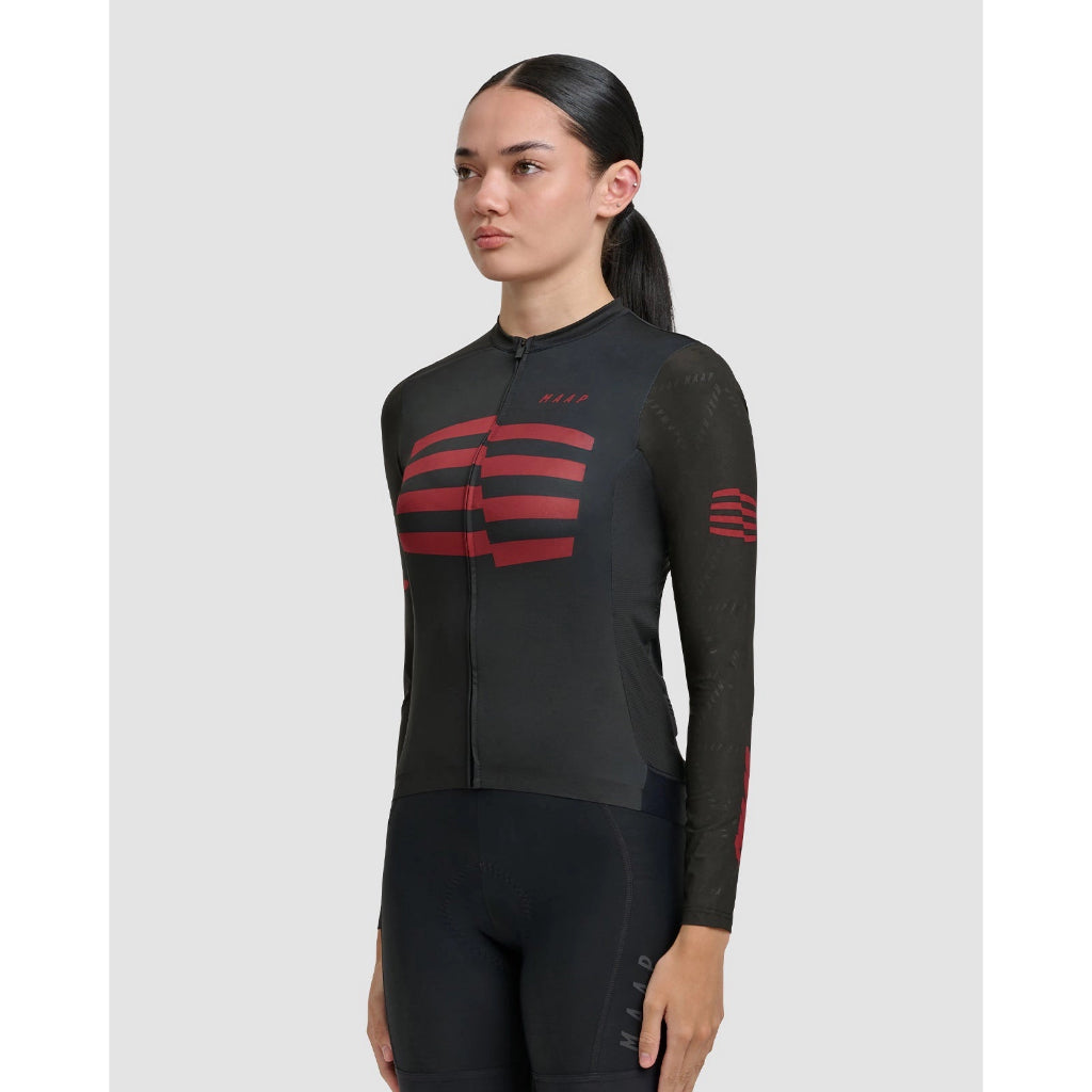 MAAP Women's Sphere Pro Hex LS Jersey 2.0 Black