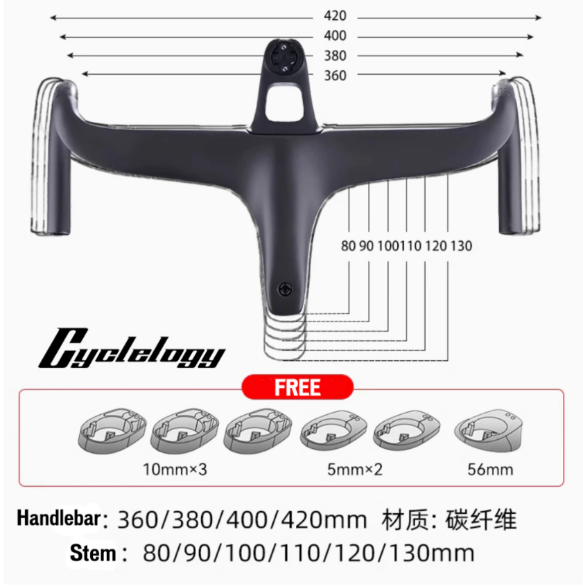 2025 THE ONE ULTRA Integrated Carbon Aerodynamic Handlebar 1 Year Warranty