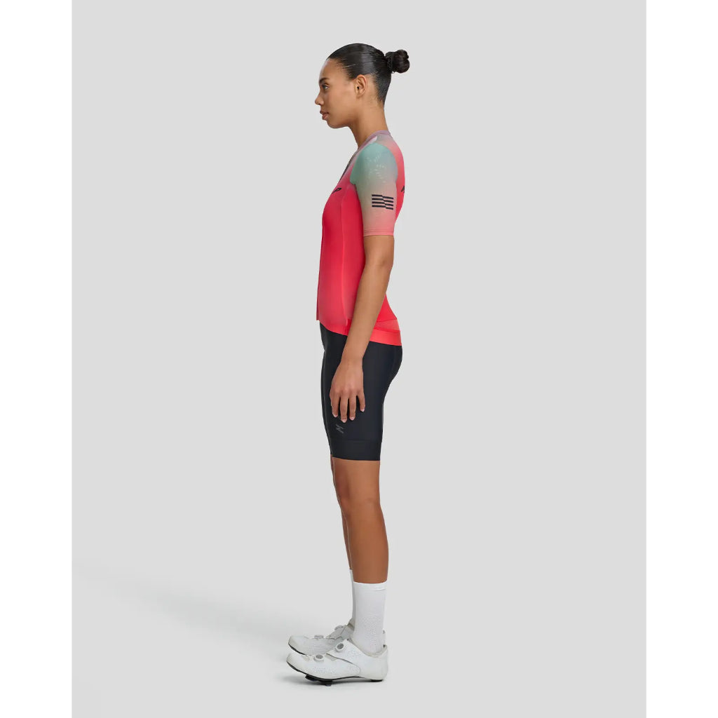 MAAP Women's Blurred Out Pro Hex Jersey 2.0 Red Mix