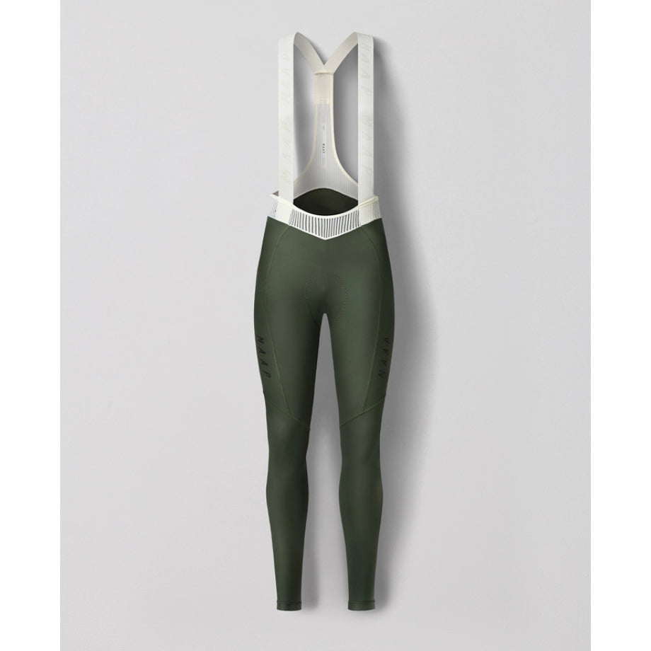 MAAP WOMEN'S TEAM BIB EVO TIGHTS BRONZE GREEN