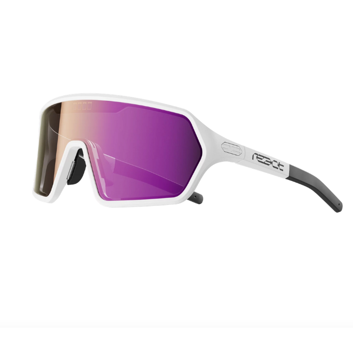 REACT REV NOVA WHITE SUNGLASSES