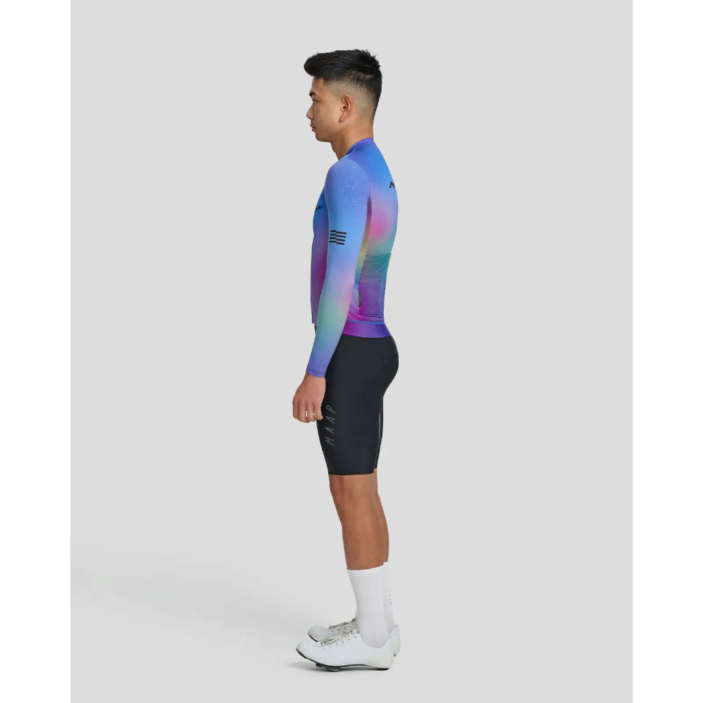 MAAP Blurred Out Pro Hex LS Jersey 2.0 Blue Mix