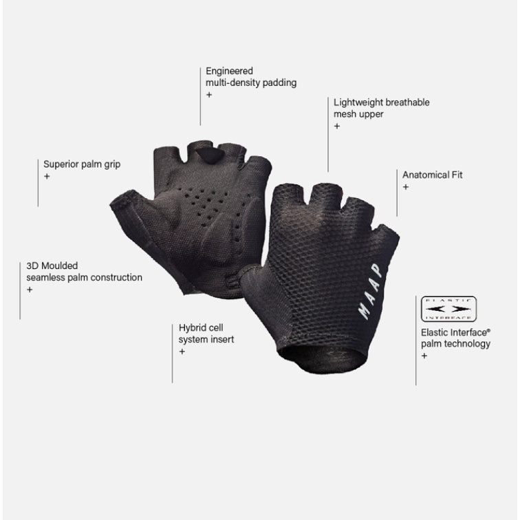 MAAP Pro Race Mitt Glove BLACK WHITE