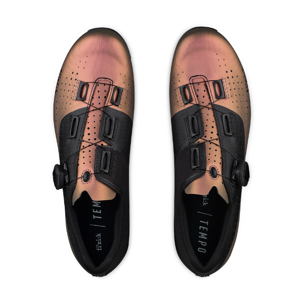 FIZIK TEMPO R4 OVERCURVE WIDE SHOE COPPER BLACK