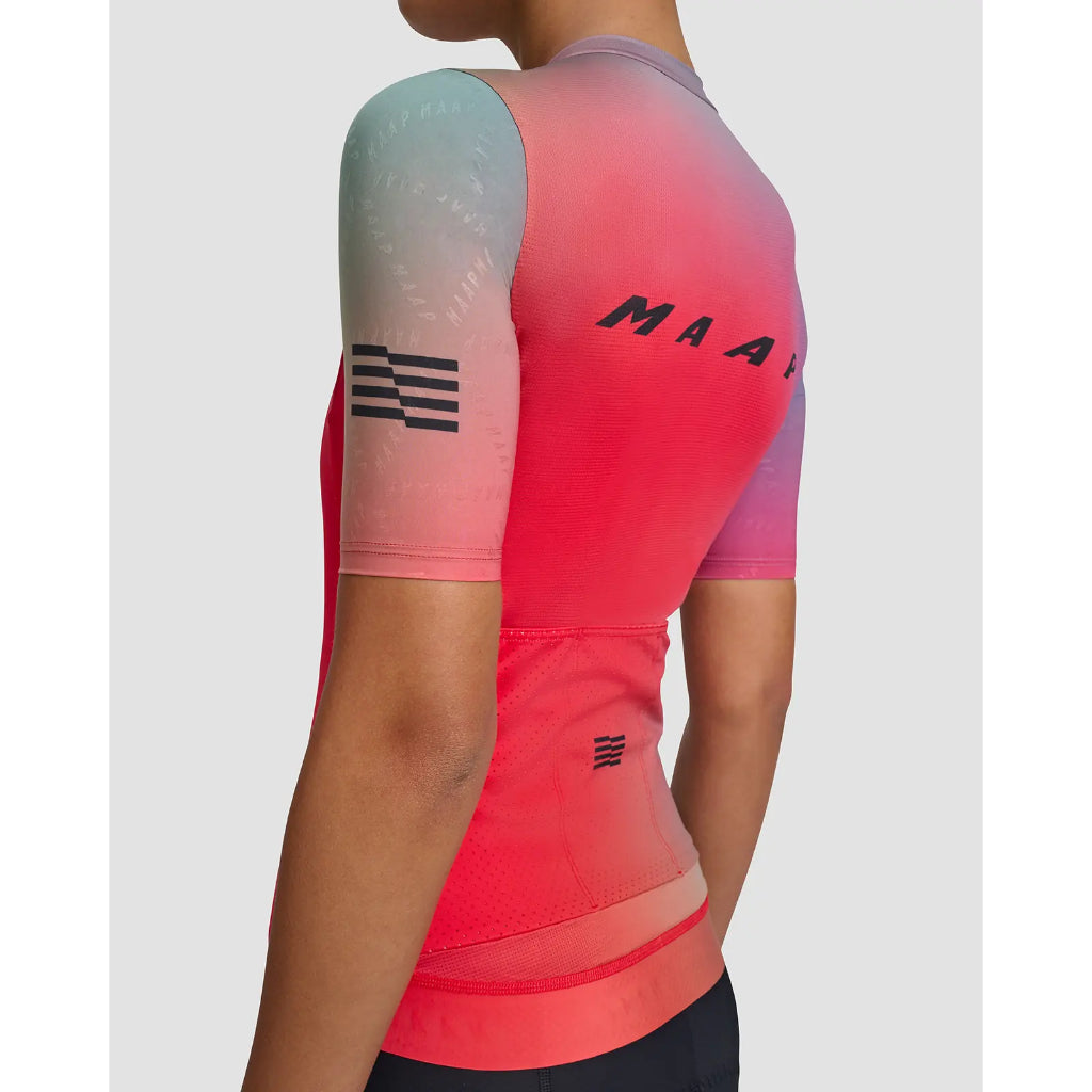 MAAP Women's Blurred Out Pro Hex Jersey 2.0 Red Mix