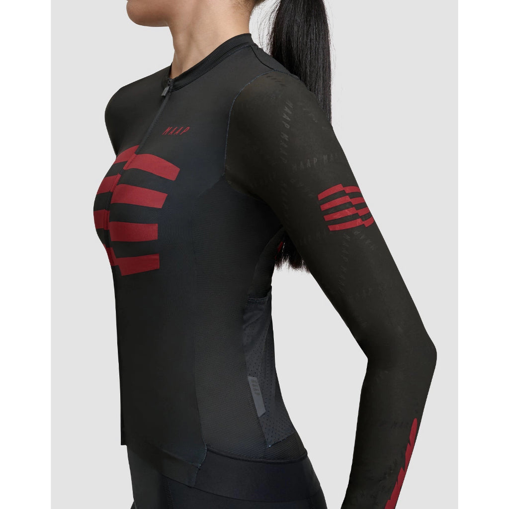 MAAP Women's Sphere Pro Hex LS Jersey 2.0 Black