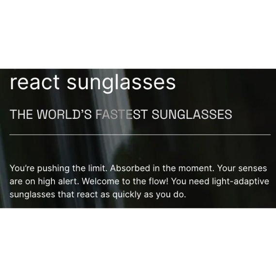 REACT OPTRAY AMBER SUNGLASSES