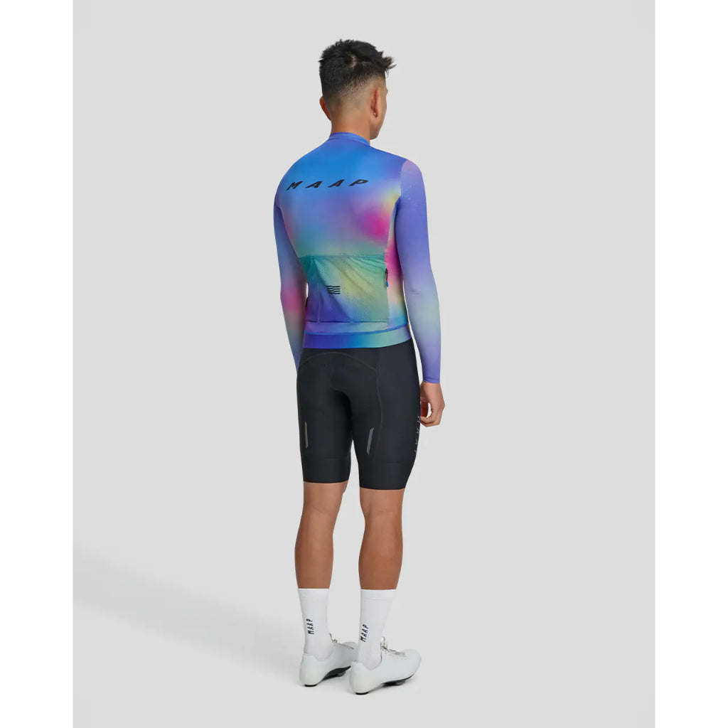 MAAP Blurred Out Pro Hex LS Jersey 2.0 Blue Mix