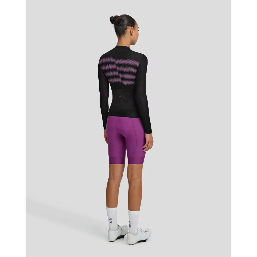 MAAP Women's Blurred Out Ultralight Pro LS Jersey Black