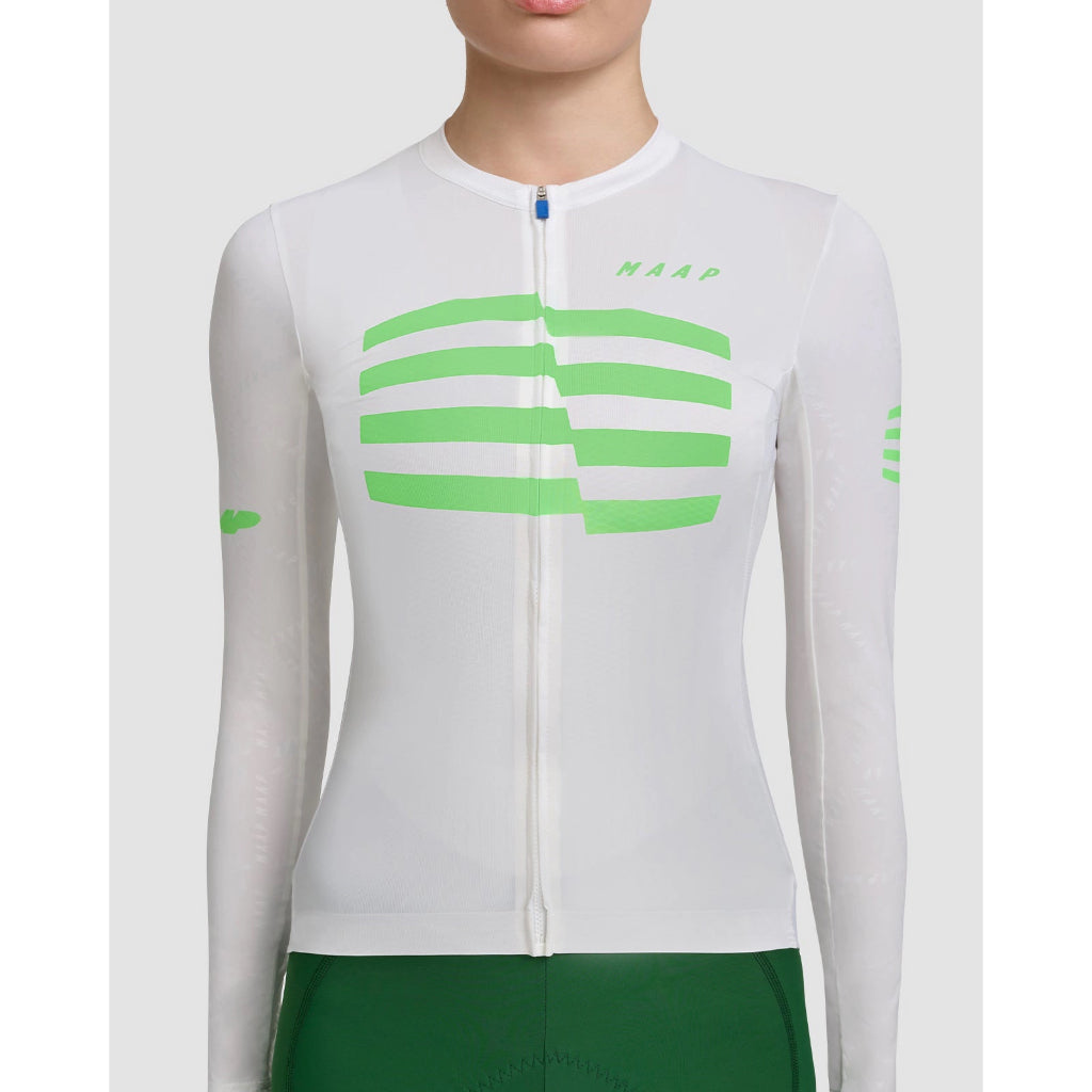 MAAP Women's Sphere Pro Hex LS Jersey 2.0 White