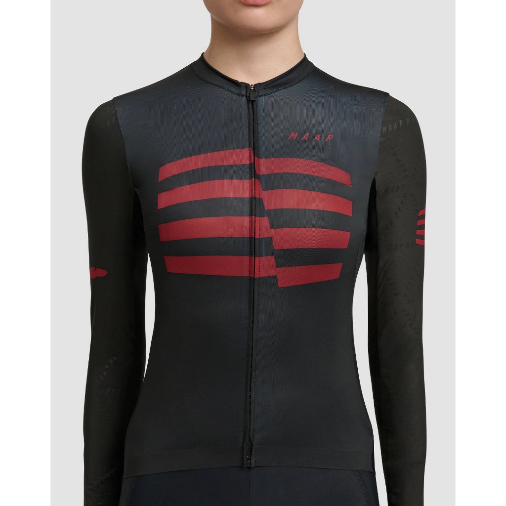 MAAP Women's Sphere Pro Hex LS Jersey 2.0 Black