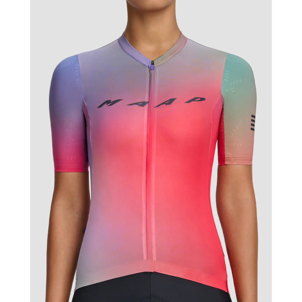 MAAP Women's Blurred Out Pro Hex Jersey 2.0 Red Mix