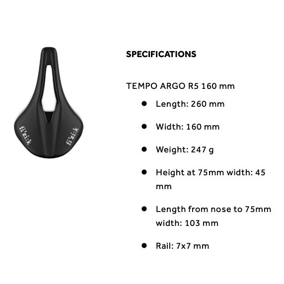 Fizik Saddle Tempo Argo R5