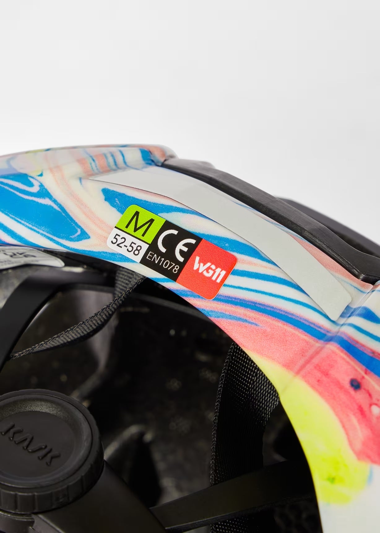Paul Smith + Kask White 'Marble Inks' Elemento Cycling Helmet (PRE-ORDER)