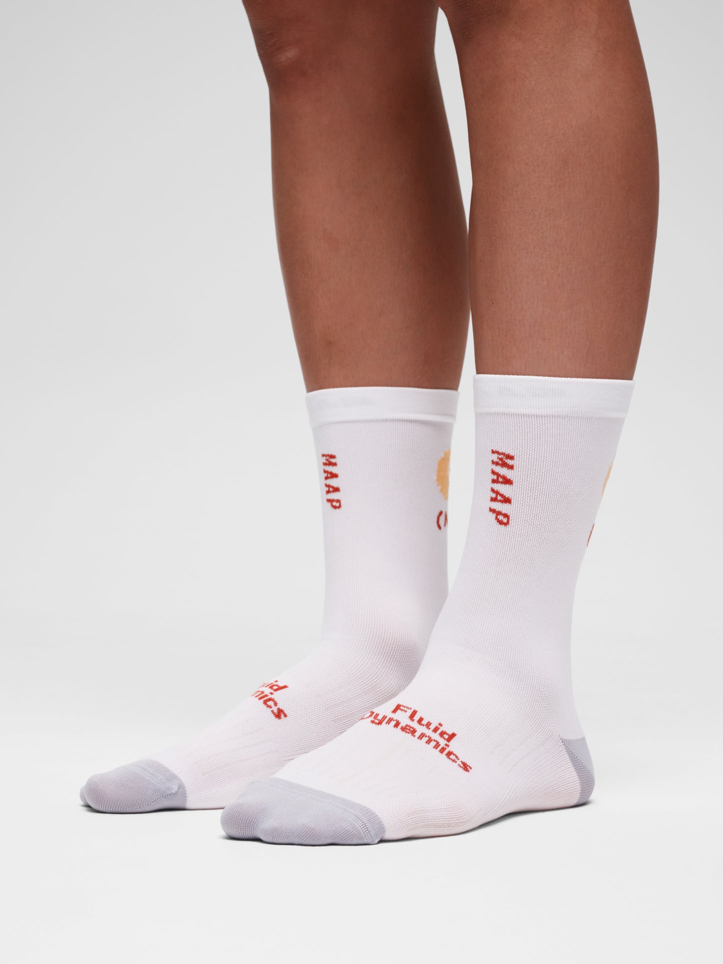 MAAP Strata Team Sock WHITE/SORBET