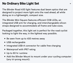 KNOG Blinder Road 400 & Blinder Mini Square Light Set