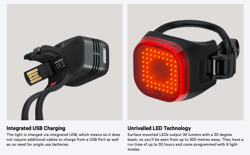 KNOG Blinder Road 400 & Blinder Mini Square Light Set