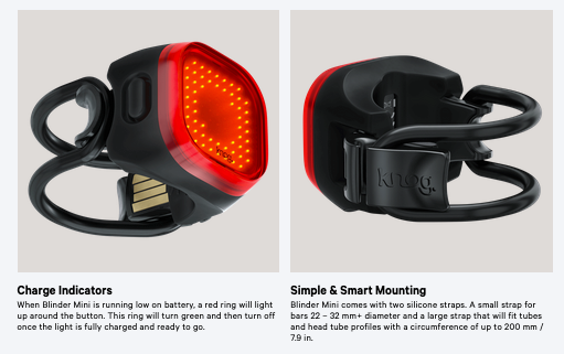 KNOG Blinder Road 400 & Blinder Mini Square Light Set