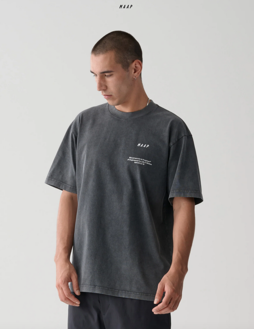 MAAP Essentials Print Tee Acid Black