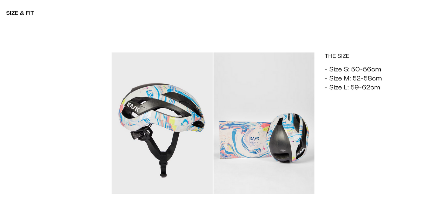 Paul Smith + Kask White 'Marble Inks' Elemento Cycling Helmet (PRE-ORDER)