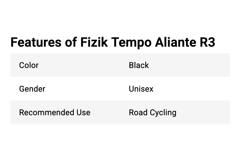 Fizik Tempo Aliante R3 Saddle