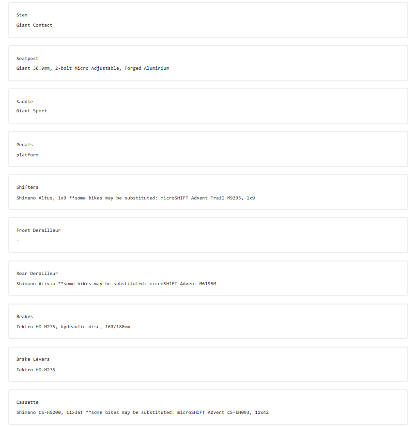 GIANT TALON E+ 2 BLACK