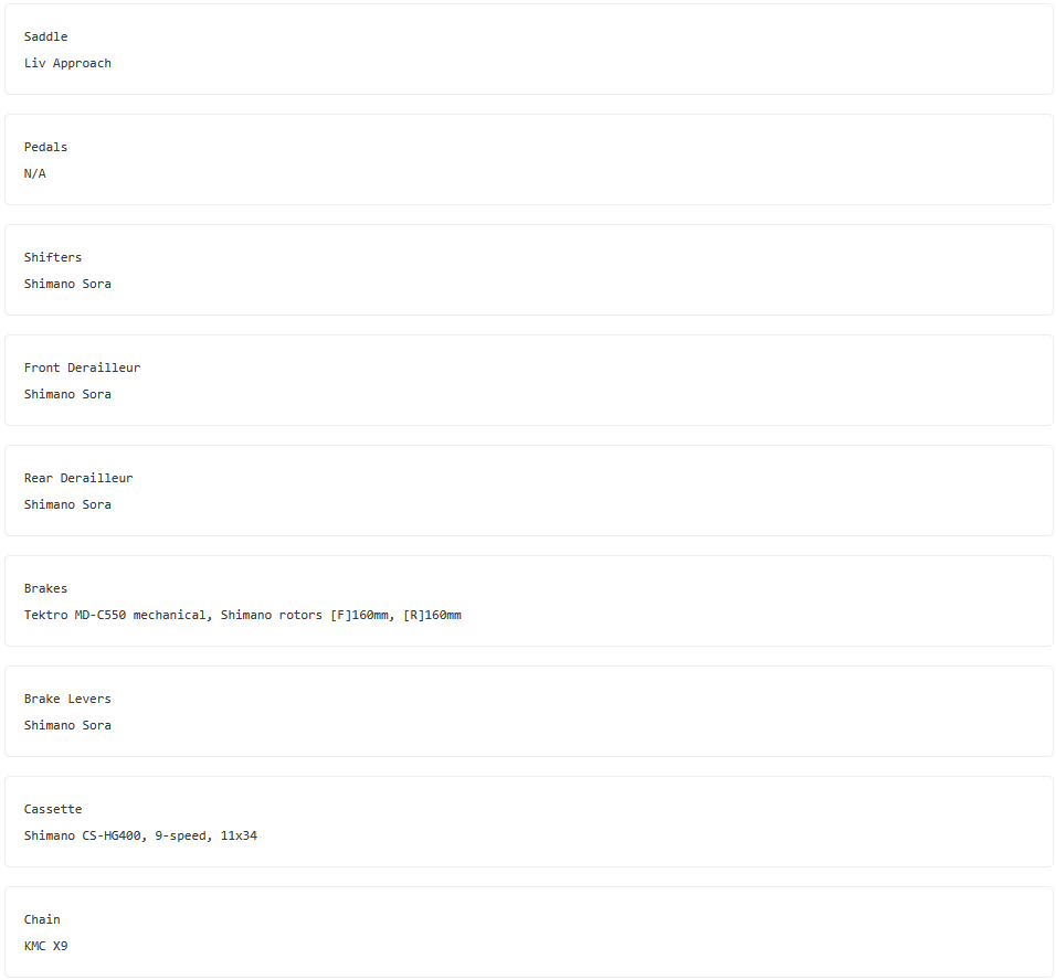 Giant LIV AVAIL AR 3 TERRA ROZA