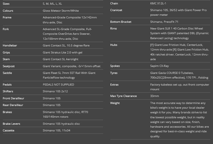 Giant TCR ADVANCE PRO 2 METEOR STORM