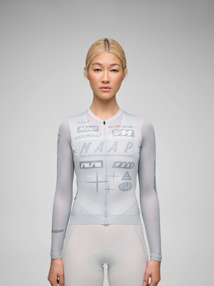 MAAP Women's Drome Pro Air LS Jersey 3.0 Ice Gray